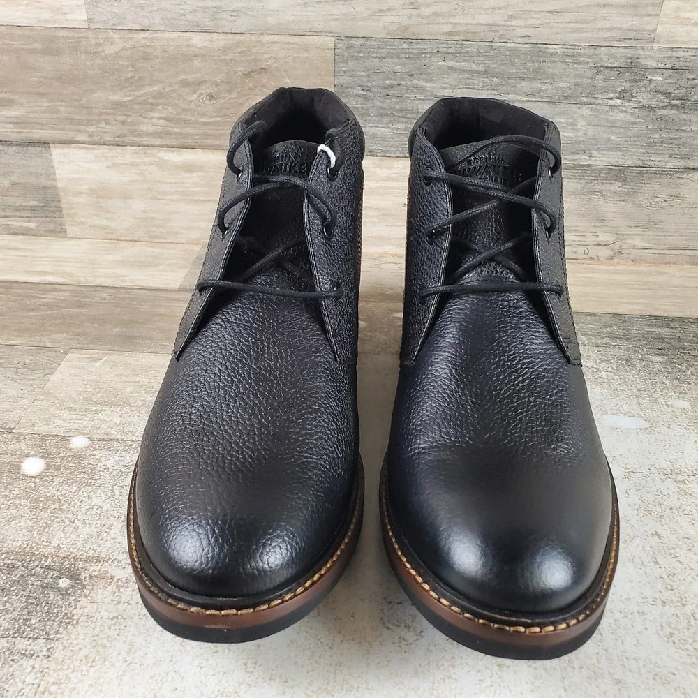 Nunn Bush Ozark II Men Chukka Boot Sz 10 XW Wide Tumbled Leather Lace Up Plain